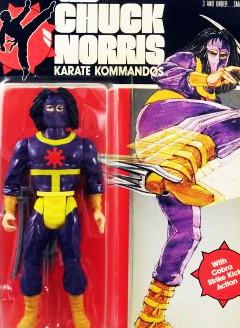 Chuck Norris Karate Kommando Super Ninja Action Figure with Cobra Strike Kick Action